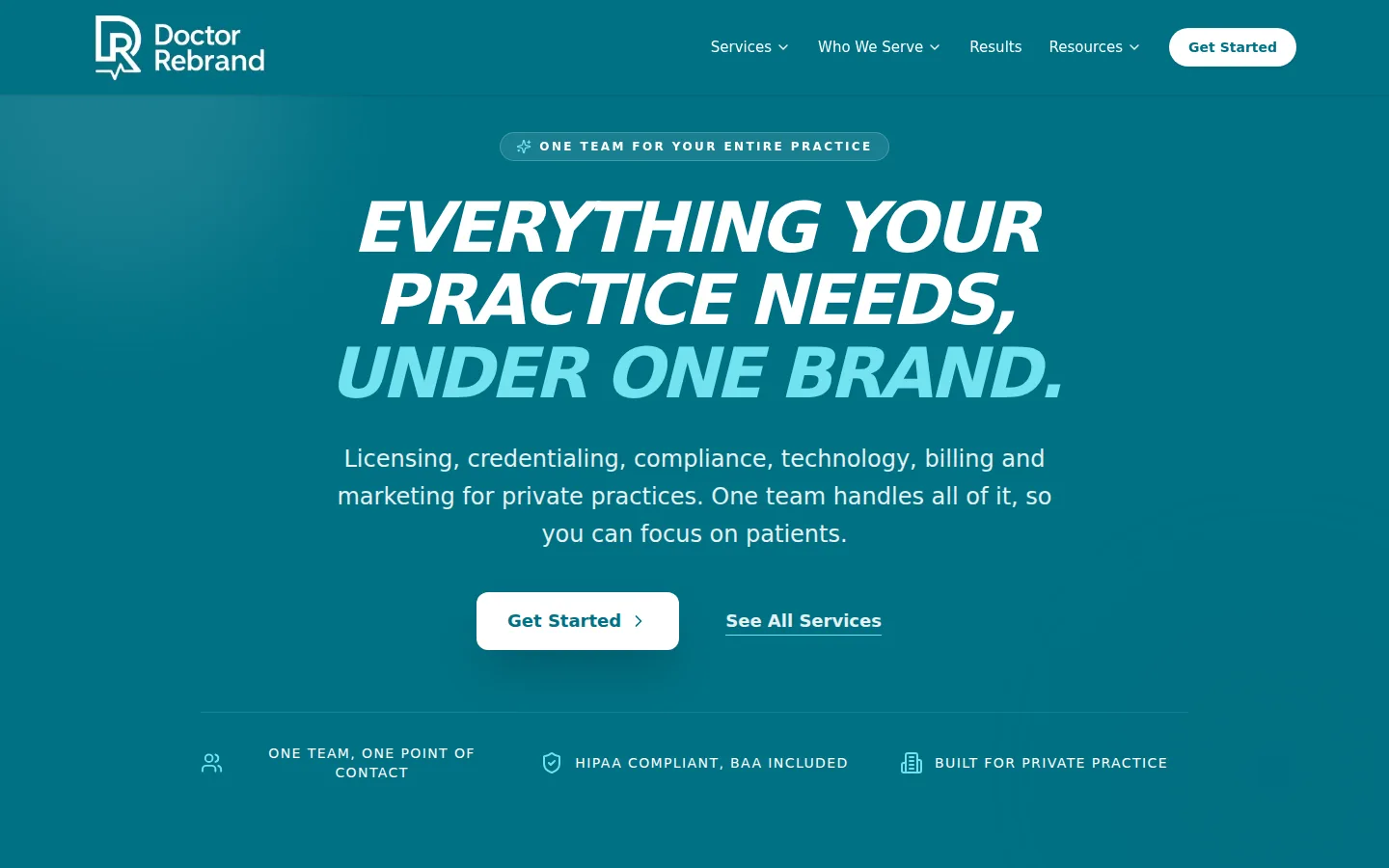 Doctor Rebrand website